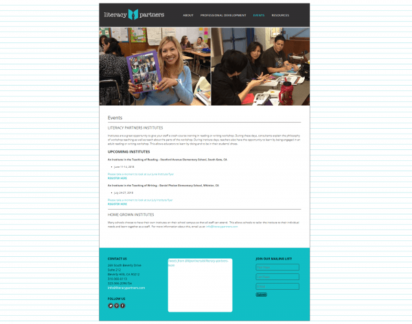 Old Literacy Partners Design