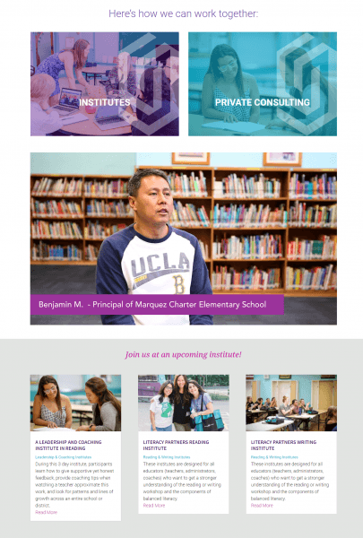 Literacy Partners WordPress Web Design