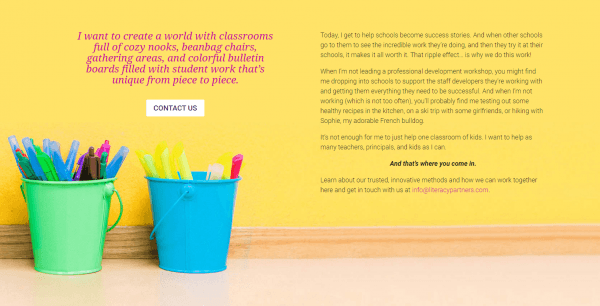 Literacy Partners WordPress Web Design