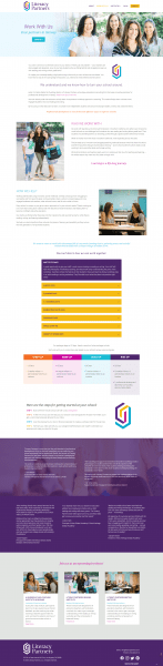 Literacy Partners Brand Web Design